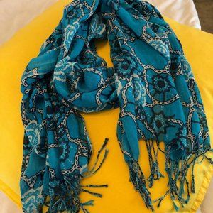 Turquoise scarf
